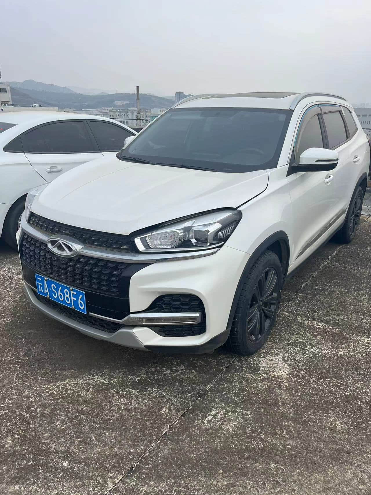 Cheap Used Chery Tiggo 8 2020 1.5TCI white Automatic Gasoline SUV Voiture d'occasion Second Hand Used Cars For Sale From China