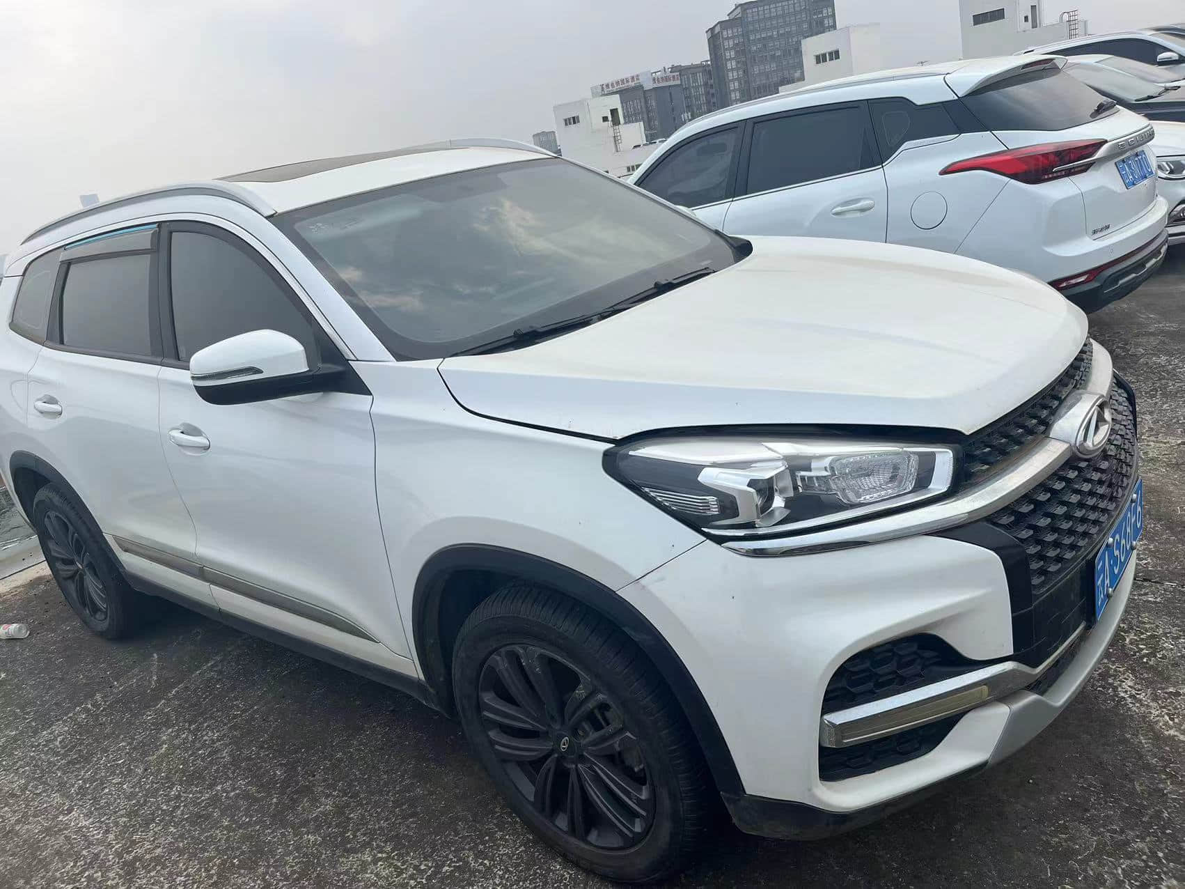 Cheap Used Chery Tiggo 8 2020 1.5TCI white Automatic Gasoline SUV Voiture d'occasion Second Hand Used Cars For Sale From China