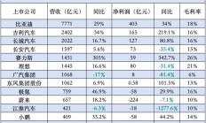 三家中国汽车制造商净利超百亿，只有一家公司由盈转亏