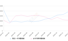 逸动 全部在售 2024款 2023款 2022款 2021款 2020款 2019款2024年12月份逸动销量19694台, 同比增长82.25%